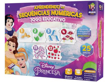Imagem de Jogo Aprendendo as Sequências Numéricas - Princesas Disney Mimo Toys