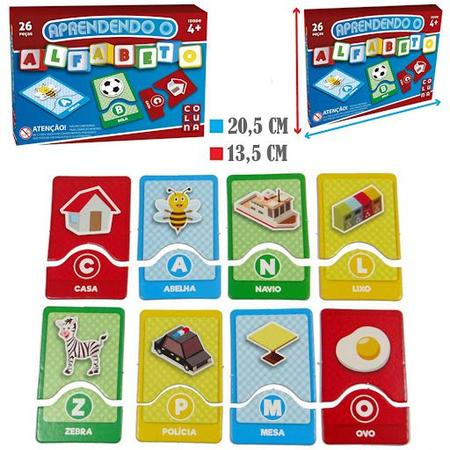 Brinquedo Jogo Educativo Aprendendo o Alfabeto Com 26pcs - Online -  Brinquedos Educativos - Magazine Luiza