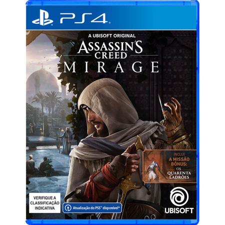 Jogo Assassin's Creed Mirage Ps4 Midia Fisica PT BR Original