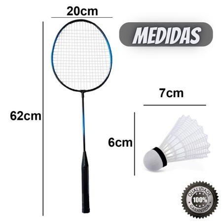 Jogo de raquetes tenis / badminton com rede + acessorios dm sports 23 pecas  - Dm Brasil - Raquete de Tênis - Magazine Luiza