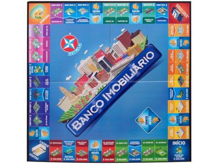Jogo Banco Imobiliário - Tabuleiro Estrela - Jogos de Tabuleiro