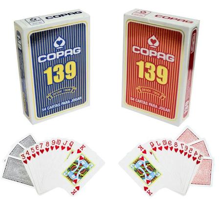 Jogo de Cartas - Baralho para Jogar 139 - Tradicional - Vermelho - Copag -  Baralho - Magazine Luiza