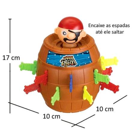 Imagem de Jogo Barril do Pirata Brinquedo Infantil Interativo até 4 Jogadores Art Brink