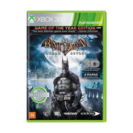 Jogo Batman Arkham Asylum Goty - Xbox 360 - Rocksteady - Outros