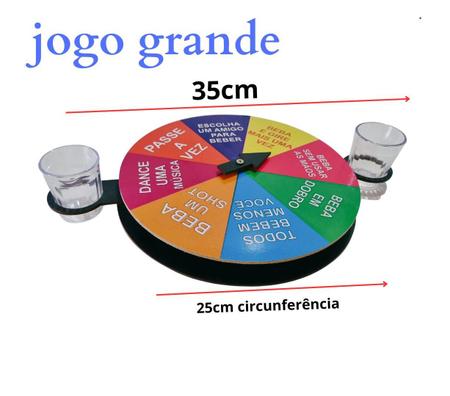 Jogo Beber Drink jogo de bebidas jogo roda de shot - HOUSE DECOR