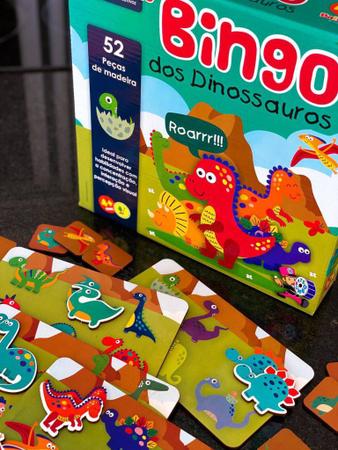 Jogo Bingo dos Dinossauros - ENGENHA KIDS - Produtos e acessórios