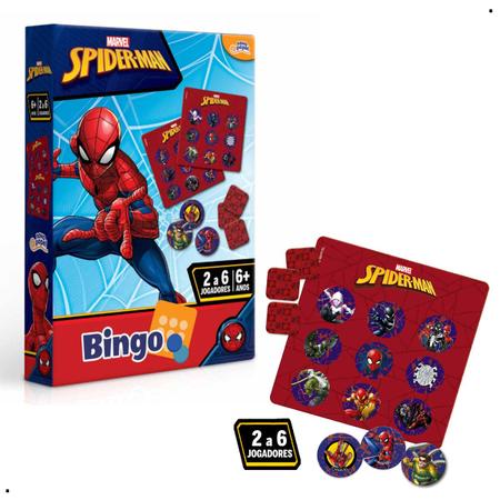 Imagem de Jogo Bingo Homem Aranha Spider Man Marvel Toyster Novo Papel