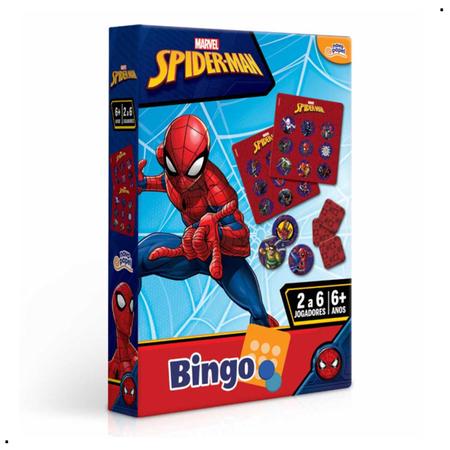 Imagem de Jogo Bingo Homem Aranha Spider Man Marvel Toyster Novo Papel