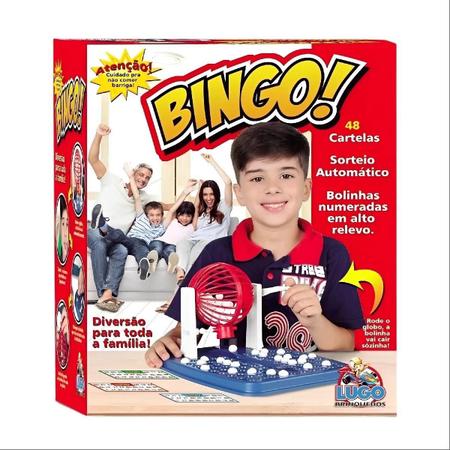 Jogo de Bingo Brinquedo Infantil com 48 Cartela e 88 bolinhas - KEPLER - Jogo  Bingo Infantil - Magazine Luiza