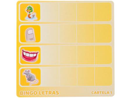 Bingo Infantil Letras Jogo Criança Educativo 5 a 8 anos grow Original no  Shoptime