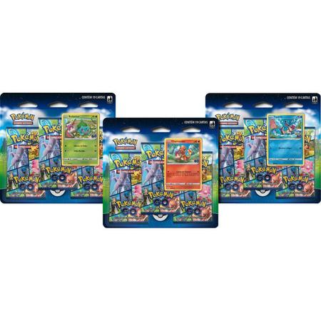 Jogo de Cartas - Pokemon Go - Blister Triplo - 19 Cartas - Charmander -  Copag - Deck de Cartas - Magazine Luiza