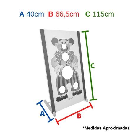 Boca do Palhaço Jogo Tiro ao Alvo Mira Palhaço Bocão Brinquedo Gincana -  CBR8 1231