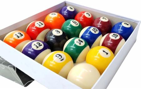 Jogo Bolas De Bilhar Sinuca Numeradas 50Mm Snooker