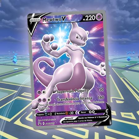 Box Pokémon Treinador Avançado Estampas Ilustradas Mewtwo 121 Cartas