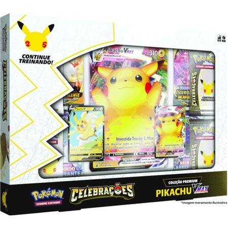 Pikachu Tcg Carta Foil Holográfica Edição Especial Aniversário 25