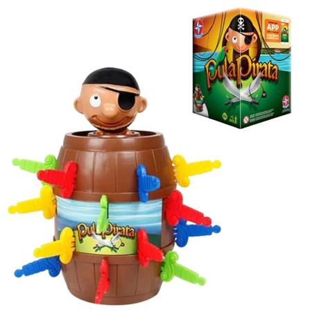 Jogo Brinquedo Para Família Pula Pirata - Estrela - Miko Toys