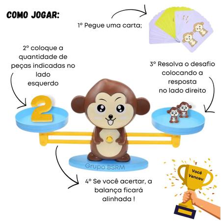 Jogo Educativo Balança Pesos E Equilibrando Números 24 Pçs