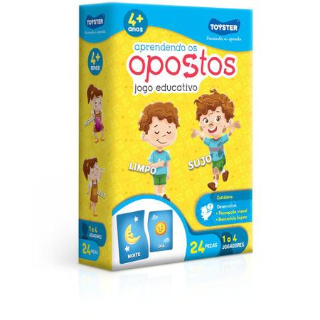 Jogo Brinquedo Educativo Pedagógico +4 Anos 24 Pcs Toyster