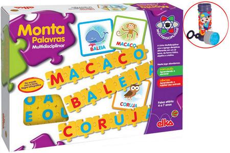 Brinquedo Jogo Educativo Pegagogico Formando Palavras Infantil 4 anos, Magalu Empresas