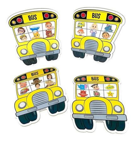 Jogo de Bingo Infantil - Bus Bingo - Cocomelon - Nig