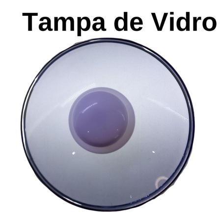 Imagem de Jogo Caçarola 3 Pç Esmaltada Tampa De Vidro Flores Mod:Jarro