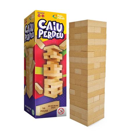 Jogo De Mesa De Montar Caiu Perdeu 54 Peças Pais E Filhos - CORDEIRO HOME