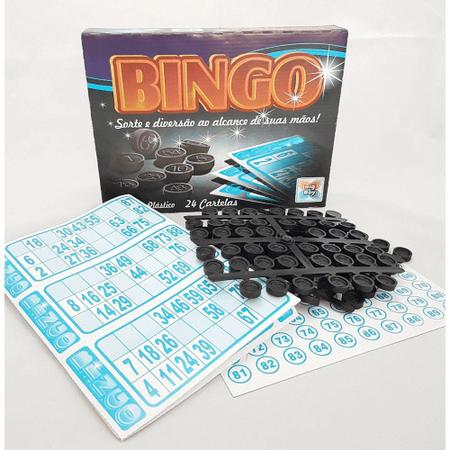 Jogo De Bingo Com Cartelas E Pedras - Brinquedo  InfantilPLASBRINKTabuleiroOficina Brinquedos