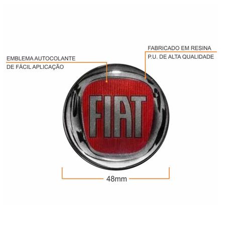 Imagem de Jogo Calota Aro 13 Siena Palio 2009 2010 Fiat + Emblema Resinado