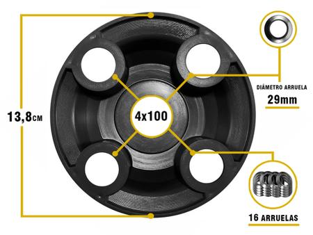 Imagem de Jogo Calota Centro Roda Gm Kadett Celta Corsa Prisma 4x100