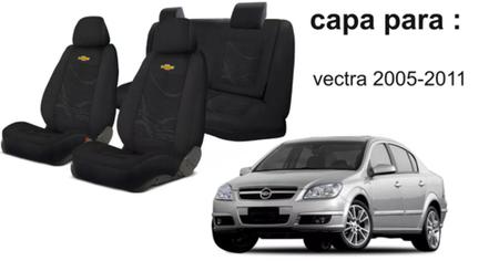 Imagem de Jogo Capas Tecido Modernas Assentos Vectra 2005 a 2011 + Volante + Chaveiro GM