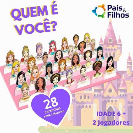 Jogo Quem É Você Princesas?cara A Cara Menina Diversão