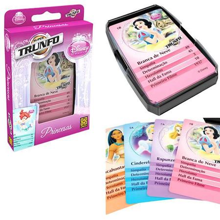 Jogo Carta Super Trunfo Princesas Disney Baralho Menina Grow - Deck de  Cartas - Magazine Luiza