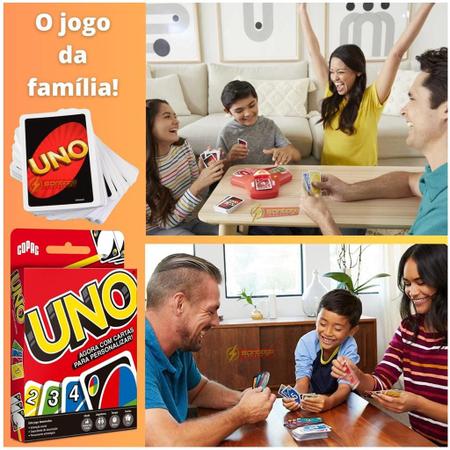 jogo de cartas UNO Jogo Uno Cartas - Jogo Uno - 114 unidades de cartas no  formato 56 mm x 87 mm - jogos - Deck de Cartas - Magazine Luiza