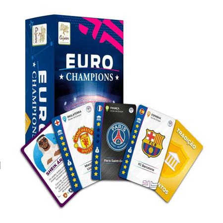 Jogo Cartas Estrategia Cardgame Clube Futebol Euro Champions - Cajueiros -  Deck de Cartas - Magazine Luiza