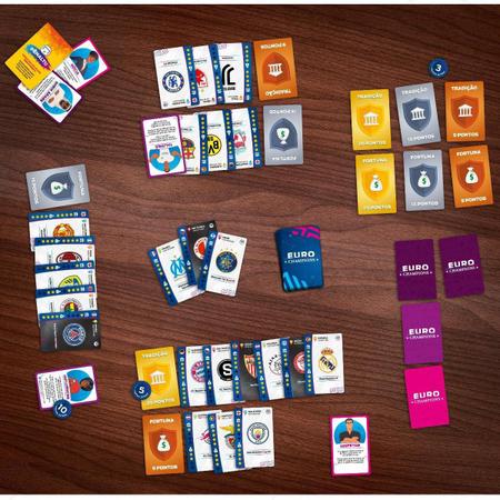 Jogo Cartas Estrategia Cardgame Clube Futebol Euro Champions - Cajueiros -  Deck de Cartas - Magazine Luiza