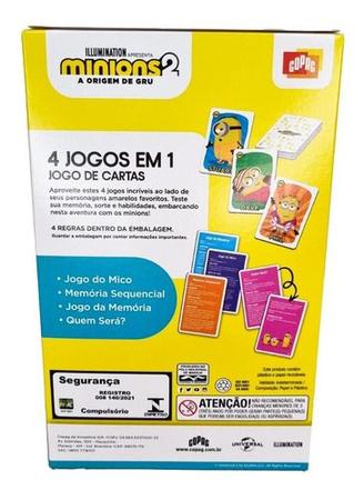 Jogo Uno Minions - Copag - MP Brinquedos