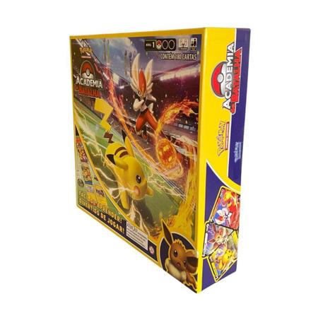 Jogo Cartas Pokémon Academia De Batalha Tabuleiro TCG Copag Moeda