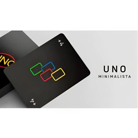 Jogo Cartas Uno Minimalista Preto Mesa GYH69 Mattel - Deck de