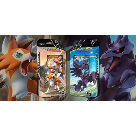 Jogo Carton Pokémon Deck Batalha V Lycanroc 30667 - Copag - Pirlimpimpim  Brinquedos