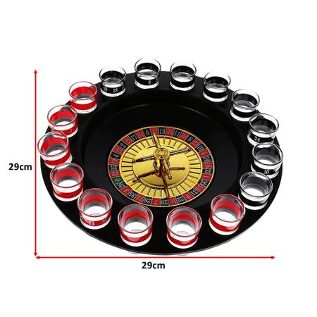 Jogo Roleta Etílica Com 16 Shot + Tabuleiro Do Amor Picante
