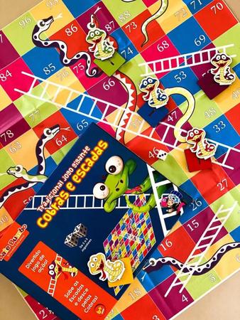 Jogo Tradicional Cobras e Escadas Gigante - ENGENHA KIDS - Produtos e  acessórios para bebê