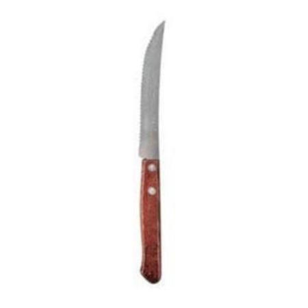 Jogo com 12 Facas Churrasco Inox - Cabo Madeira - wincy Imagem de Jogo com 12 Facas Churrasco Inox - Cabo Madeira