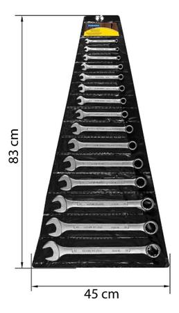 Imagem de Jogo Com 15 Chaves 6- 32mm Profissional Tramontina Combinada