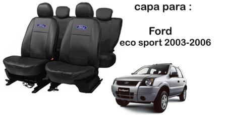 Imagem de Jogo Completo Capas Ford EcoSport 2004-2006 + Volante e Chaveiro - Elegância Única