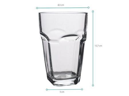 Jogo De Copos Chiques Vidro Quadrado 320ml Transparente - Casa Linda - Copos  - Magazine Luiza