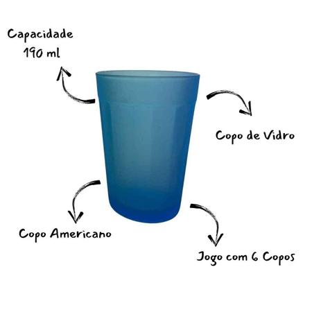 Jogo de Copos Americano de Vidro 190ml Com 24 Unidades Nadir em Promoção na  Americanas