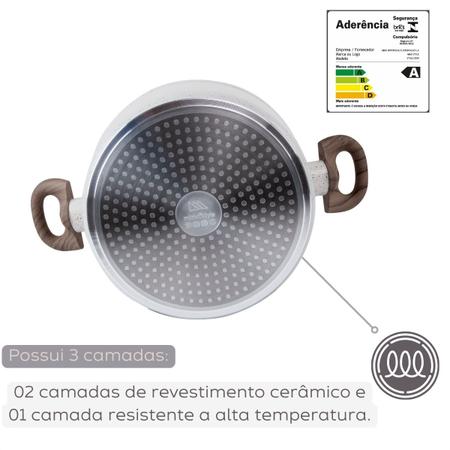 Imagem de Jogo Conjunto De Panelas 10 Peças Premium Indução Revestimento Cerâmico Com Utensílios Frigideira Antiaderentes