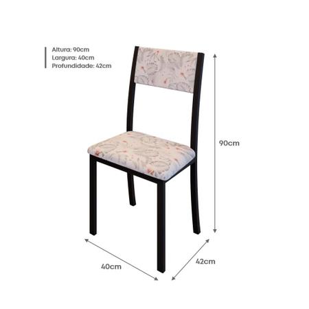 Conjunto Kit Jogo 6 Unidades Cadeiras Cozinha Jantar Metal Branco Overlar:  Produtos para sua casa, móveis, tecnologia, brinquedos e eletrodomésticos