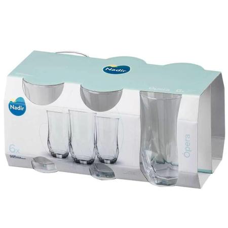 JOGO DE COPOS DE VIDRO NADIR FIGUEIREDO 265ml MODELO LAGUNA PARA ÁGUA SUCO  - Copos - Magazine Luiza