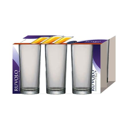 Jogo Copos Água Suco Multiuso Vidro 255ml 6 Pcs